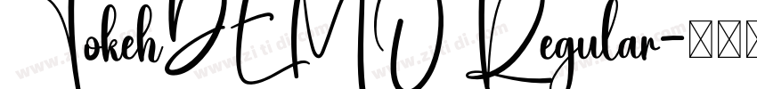 TokehDEMO Regular字体转换